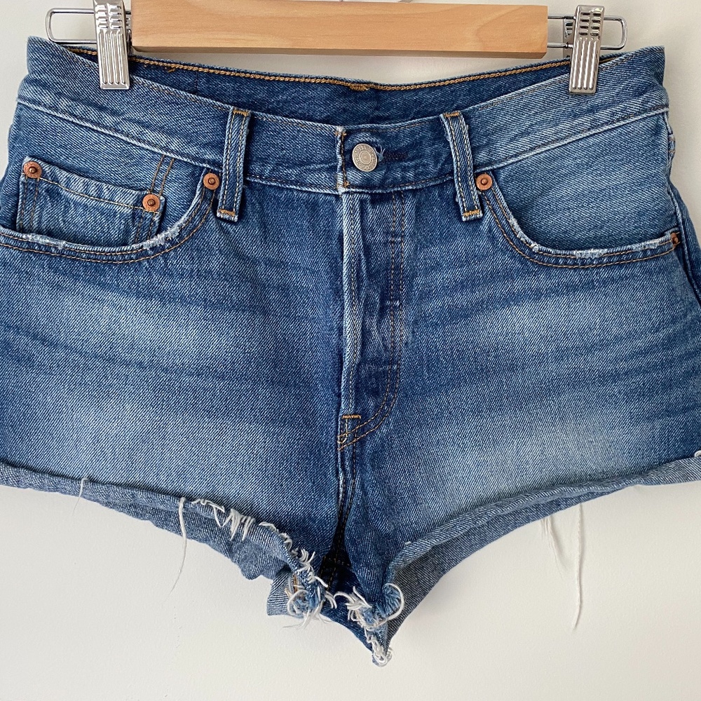 Levi's Classic 501 High Rise Denim Shorts